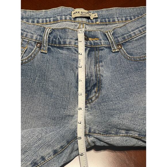 Max Studio Womens Capri Jeans Size 4 Stretch Light Wash Denim Spring Summer - Picture 8 of 9